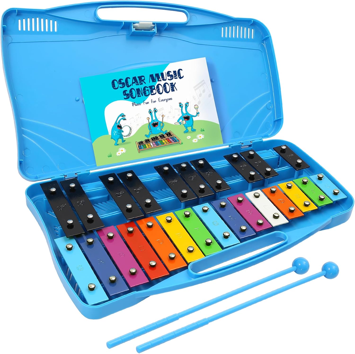 MINIARTIS Glockenspiel Xylophone for Kids - 25 Note Musical Fun