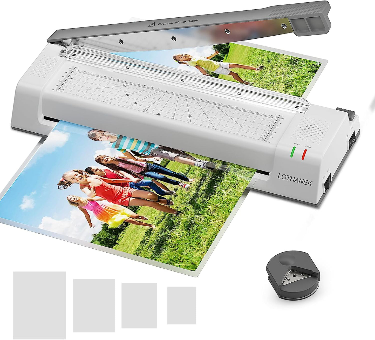 LOTHANEK 13 Wide Laminator with 200 Pouches & Built-in Trimmer