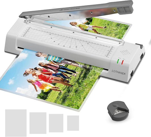 LOTHANEK 13 Wide Laminator with 200 Pouches & Built-in Trimmer