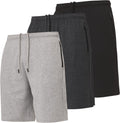 Men's Athletic Shorts 3-Pack - Comfortable 9in Inseam Performance