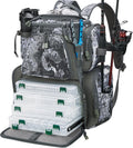 Piscifun Fishing Backpack with 2 Rod Holders & 4 Tackle Boxes - Large
