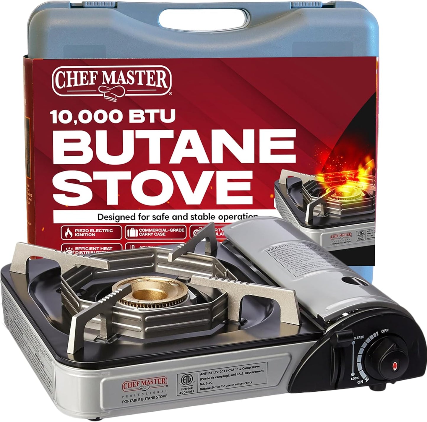 Chef-Master 90011 Butane Countertop Stove for Outdoor Cooking