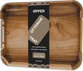 UPPER Ottoman Tray 17x13 in Acacia Wood Serving Tray - Stylish Durable