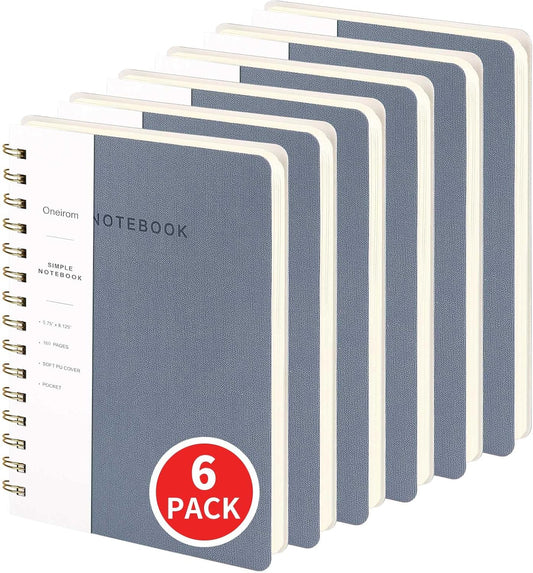 Lined Spiral Notebook for Note Taking - Durable A5 Journal