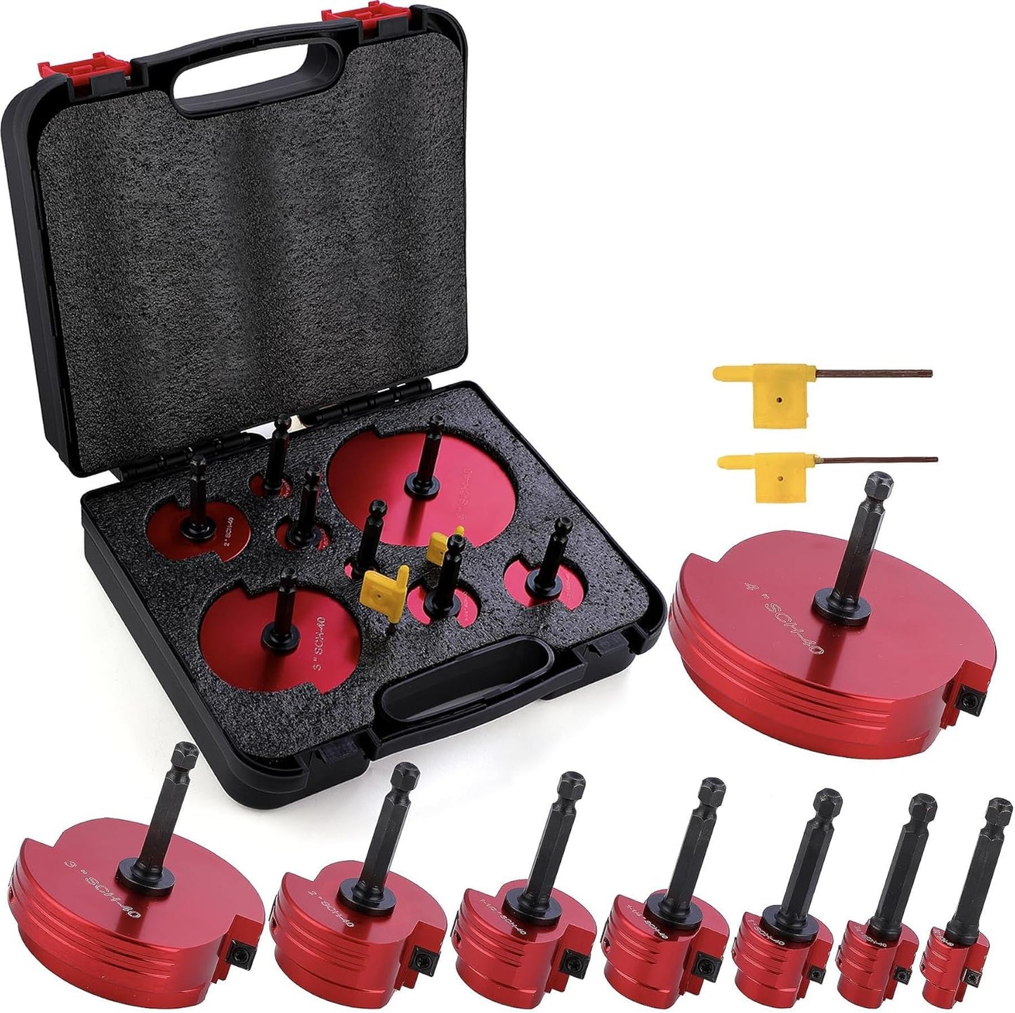 Double-Blade PVC Pipe Reamer Kit for Efficient Pipe Cleaning