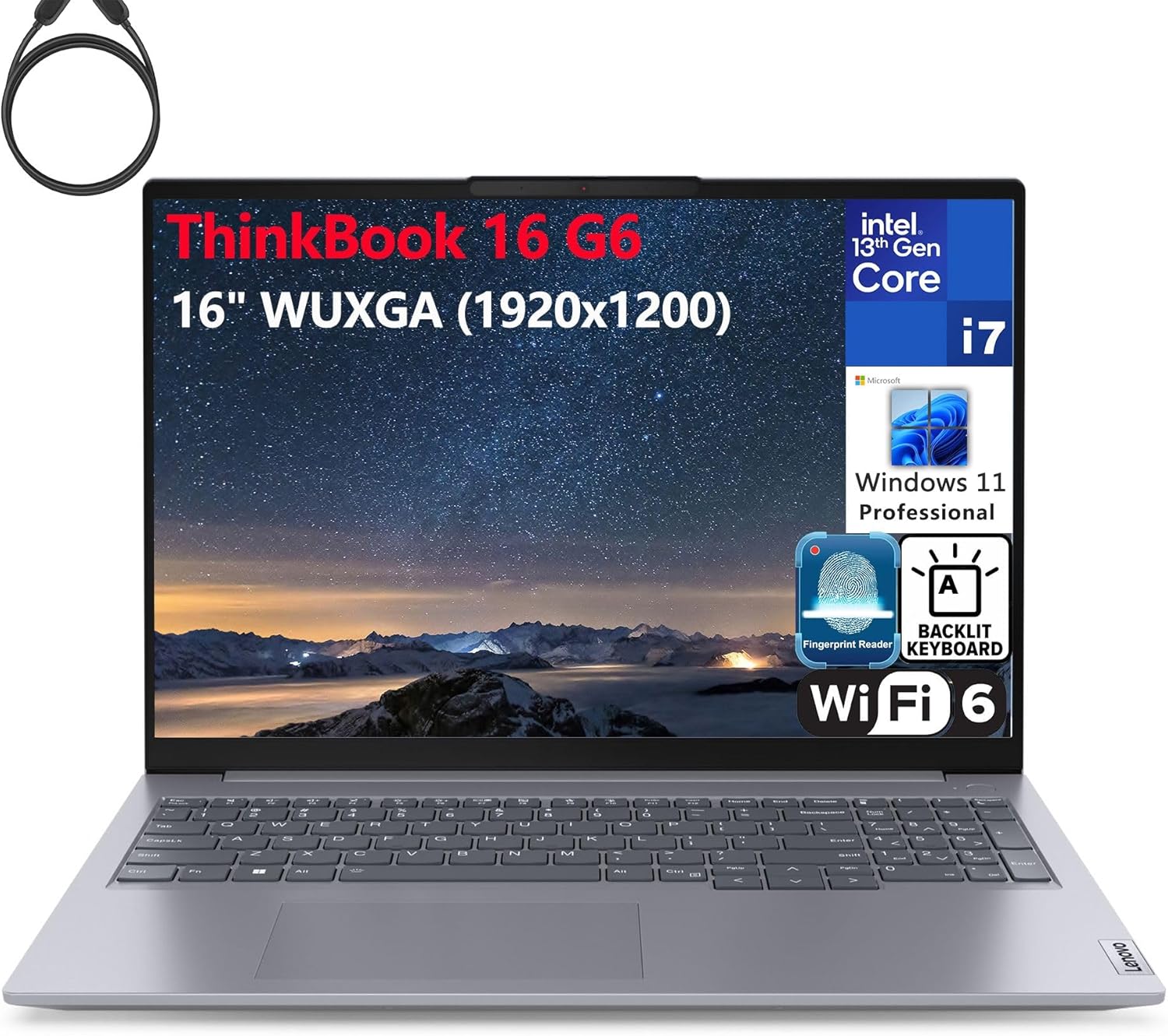Lenovo ThinkBook 16 G6 16in FHD+ Laptop with i7-13700H CPU