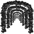 Black Leaf Garland 47.2FT - Spooky Halloween Maple Leaf Vines