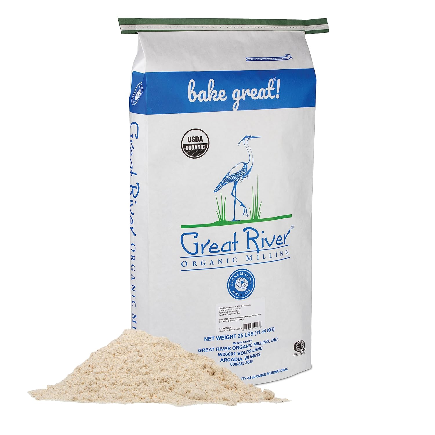 Organic Unbleached Wheat Bread Flour for Artisan Baking Needs
