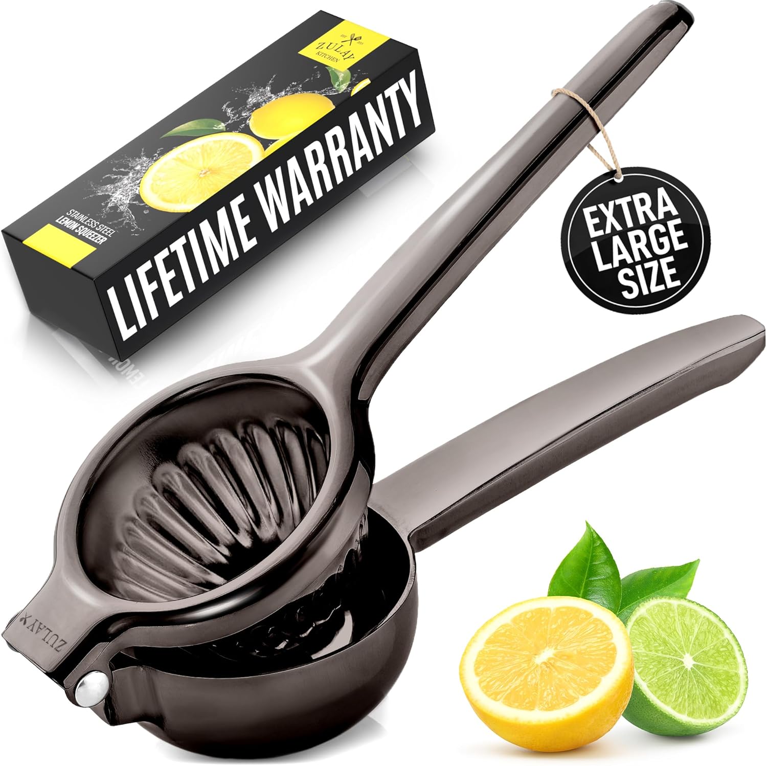Extra Large Stainless Steel Lemon Squeezer for Easy Juicing