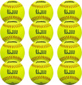 Official Game Softballs OL3000 12 in Optic Yellow - Reliable Practice