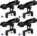 Fishing Boat Rod Holder Clamp 4-Pack - 360 Degree Adjustable Rod Racks