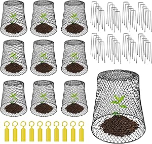 10 Pcs Chicken Wire Cloche Plant Protector Cover for Gardens