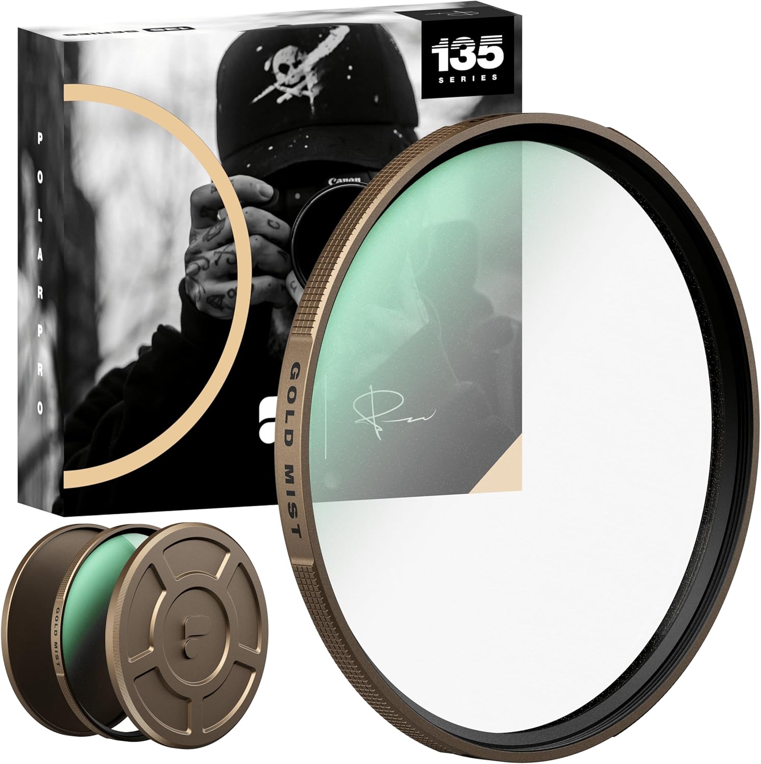 POLARPRO 135 Series Gold Mist Diffusion Filter for Cinematic Glow