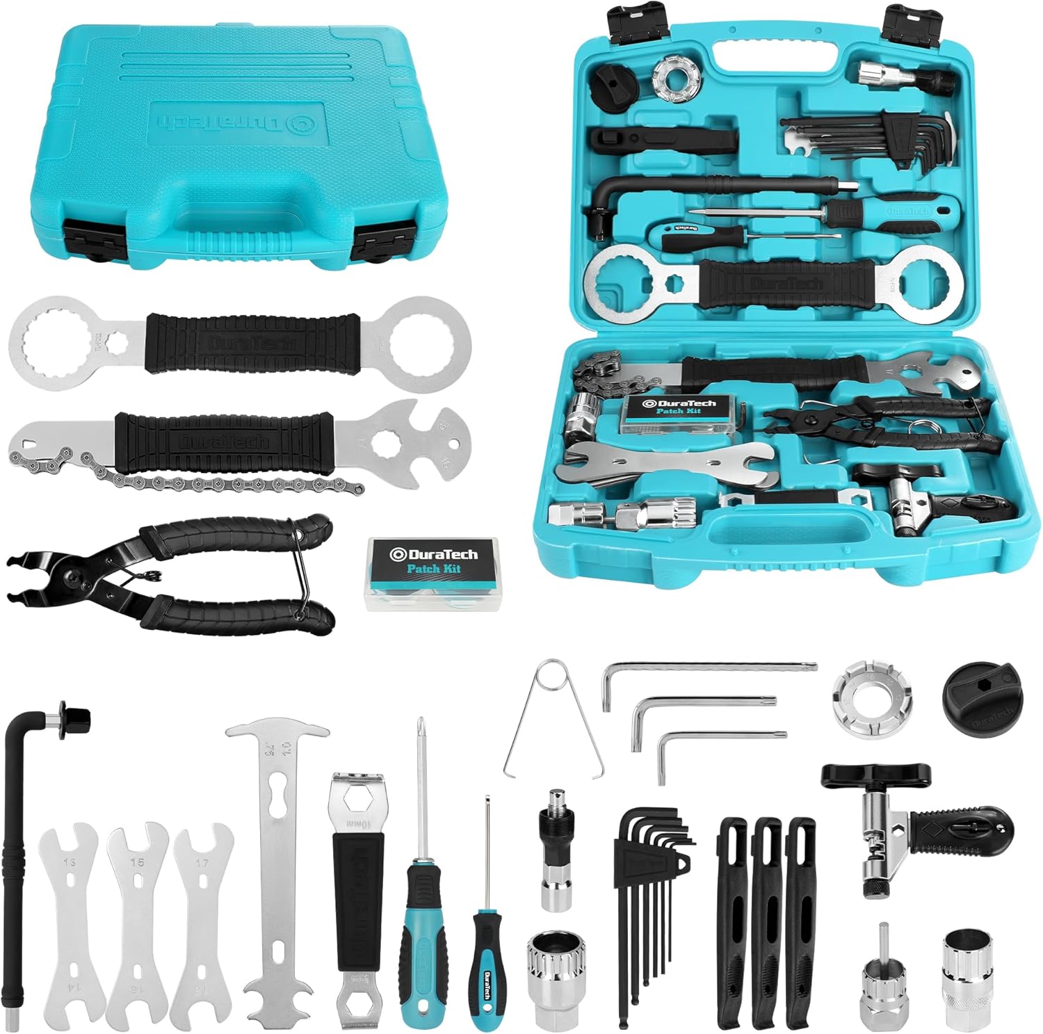 DURATECH 41 Pieces Bike Repair Tools Kit for All Bicycles