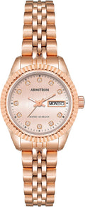 Armitron Women's Rose Gold Crystal Bracelet Watch - Classic Shine