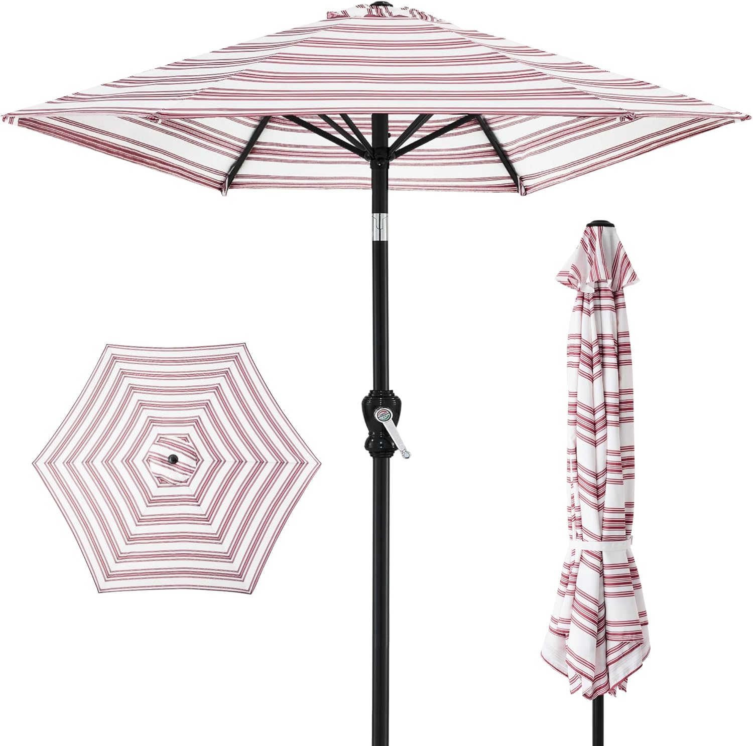 10ft Outdoor Steel Polyester Market Patio Umbrella for Sun