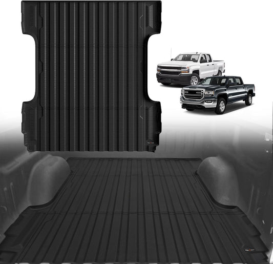 TripleAliners Truck Bed Mat for 2007-2018 Chevy Silverado