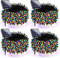 Solar Christmas Lights 4 Pack 180FT Multi-Colored - Long-Run Outdoor