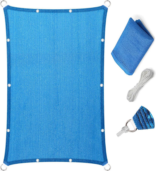 Eden's Decor Straight Flat Edge Sun Shade Sail for Outdoor Use