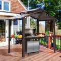 Galvanized Steel Grill Gazebo - All-Weather Hub for Outdoor Cooking