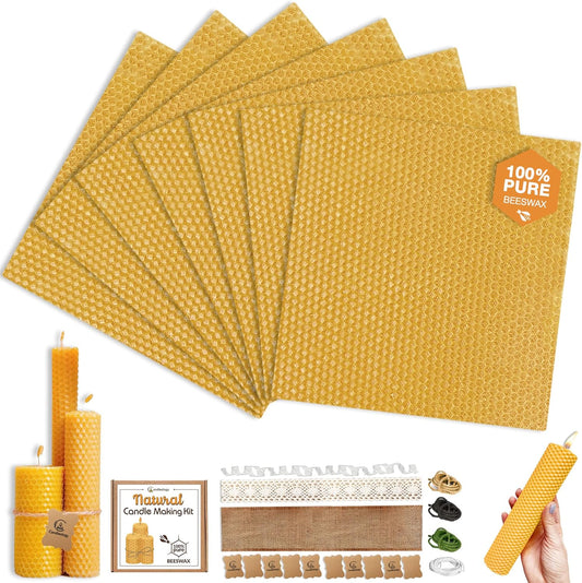 DIY Beeswax Candle Kit - Easy Crafting Fun!