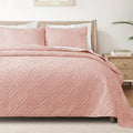 Exclusivo Mezcla Queen Quilt Bedding Set - Lightweight Blush Pink
