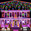 Icicle lights Outdoor 66ft 640LED Curtain String Lights - Multicolor
