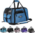 X-Large Soft Pet Carrier 21in x 12in x 13in Sapphire Blue - Airline