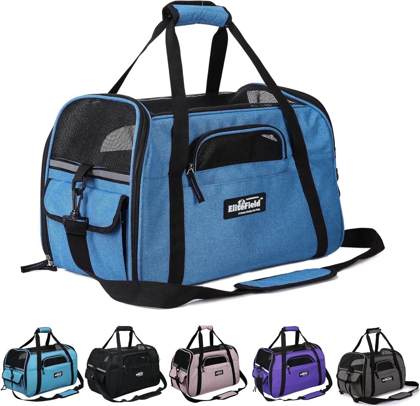 EliteField Soft Pet Carrier for Travel - Airline Approved Design