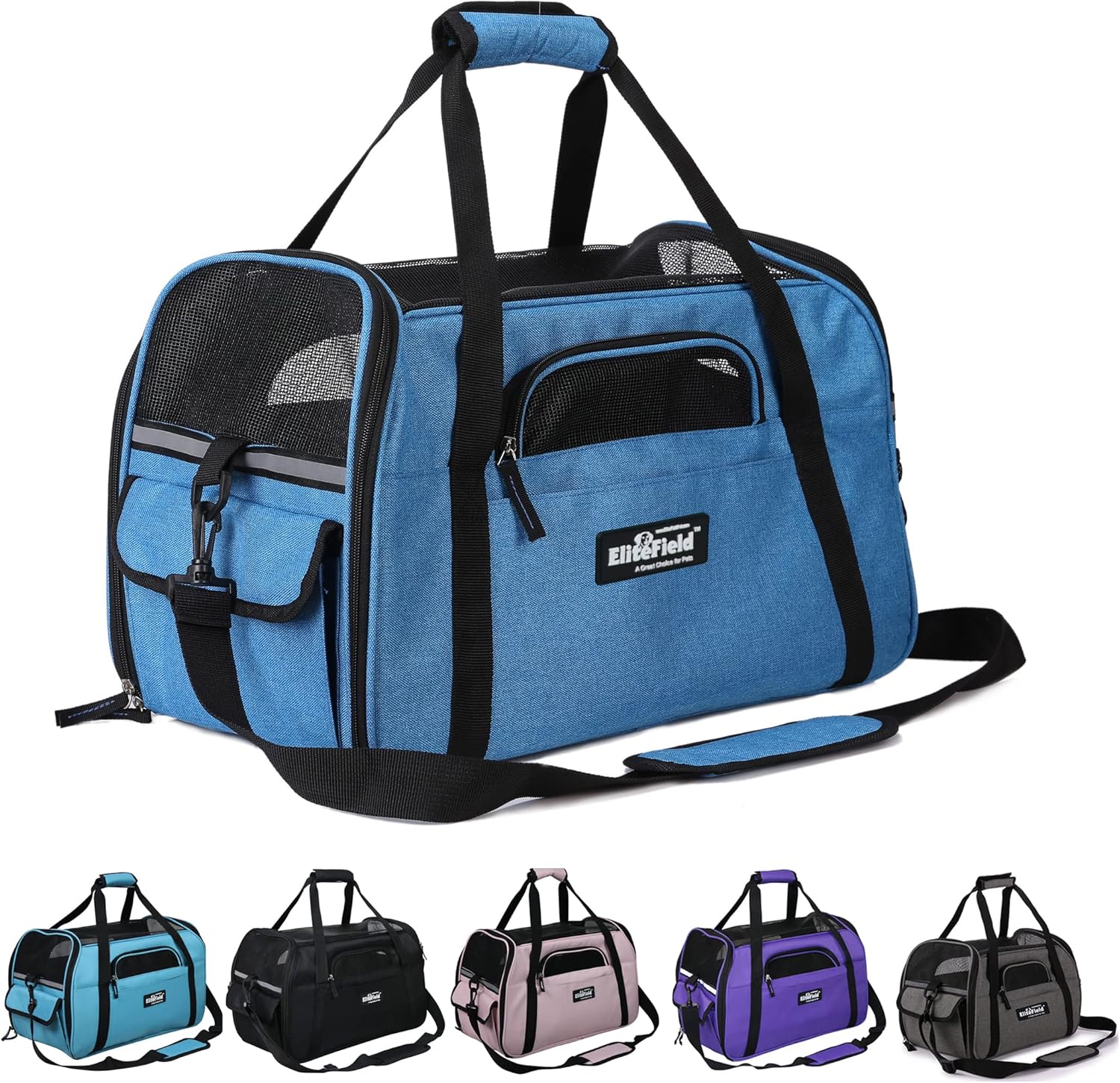 EliteField Soft Sided Pet Carrier for Travel and Comfort