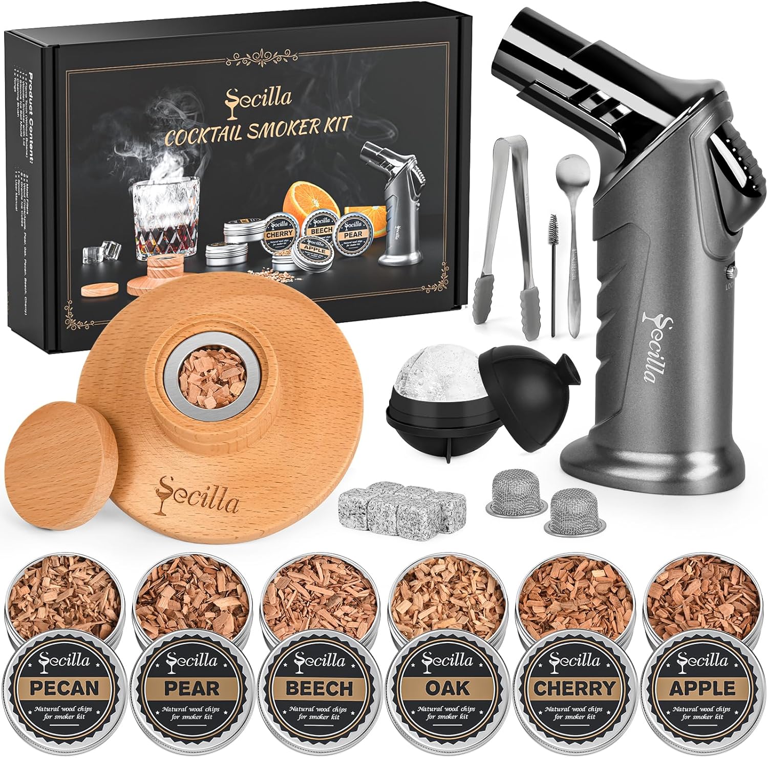 Wood Chip Cocktail Smoker Kit - Flavorful Infusions!