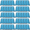 Drawstring Backpack Bulk 50Pcs - Lightweight Sky Blue Cinch Bags