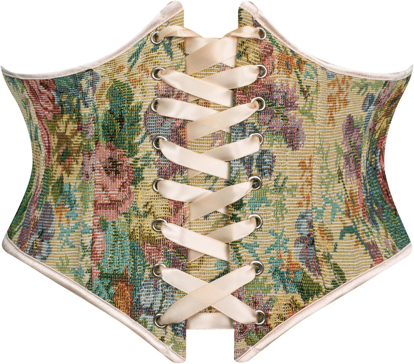 Scarlet Darkness Corset Belt for Women with Floral Lace Design