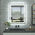 36x28 LED Bathroom Mirror with Lights, Anti-Fog & Dimmable
