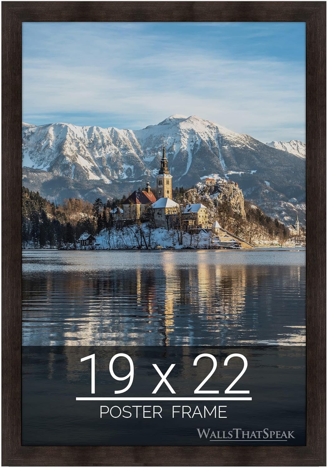 Espresso Brown Picture Frame for Puzzles Posters Photos Artwork