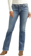 Silver Jeans Elyse Mid Rise Comfort Fit Slim Bootcut Jeans