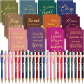 Estune 48 Pcs Bible Pens Notepads Gifts Set - Inspirational Christian