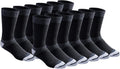 Dickies Men's Dri-tech Max Full Cushion Crew Socks - Cushioned Comfort