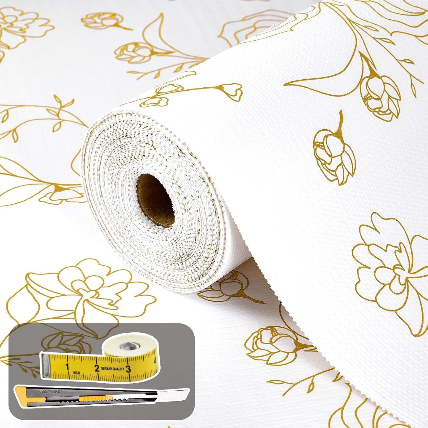 Non Adhesive Shelf Liners for Kitchen Cabinets 12in x 39.37FT