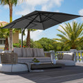 Luxury 10 ft x 10 ft Cantilever Patio Umbrella - Large 360 Rotation