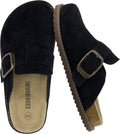 CUSHIONAIRE Women's Blain Genuine Suede Slip-On Clogs (Style 5F5N)