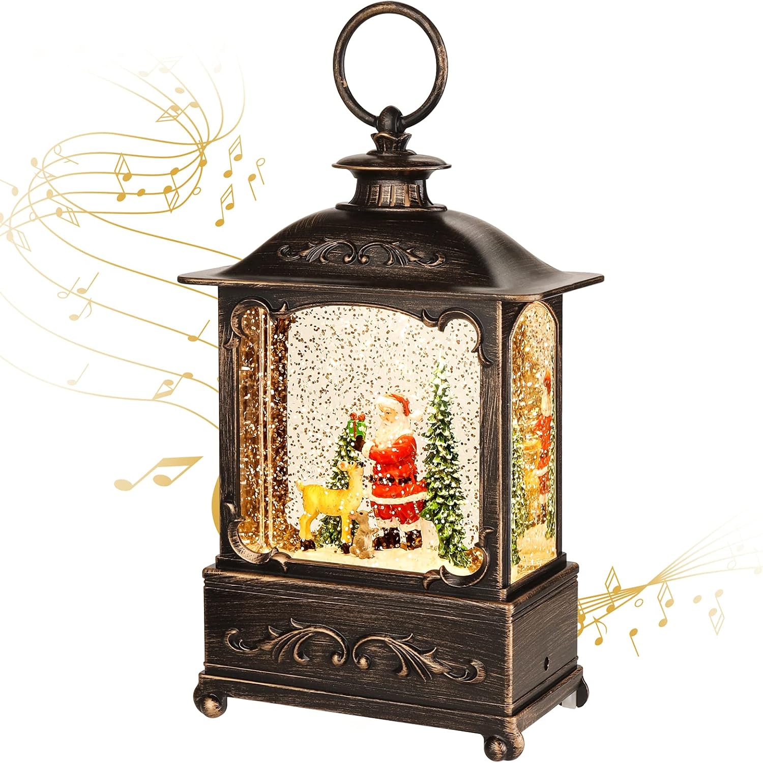 Christmas Lantern with USB and Music for Festive Decor