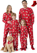 Matching Family Christmas Pajama Sets with Buffalo Plaid Socks - Cozy
