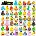100 Pcs Rubber Ducks in Bulk Assortment - Party & Ducking Pack