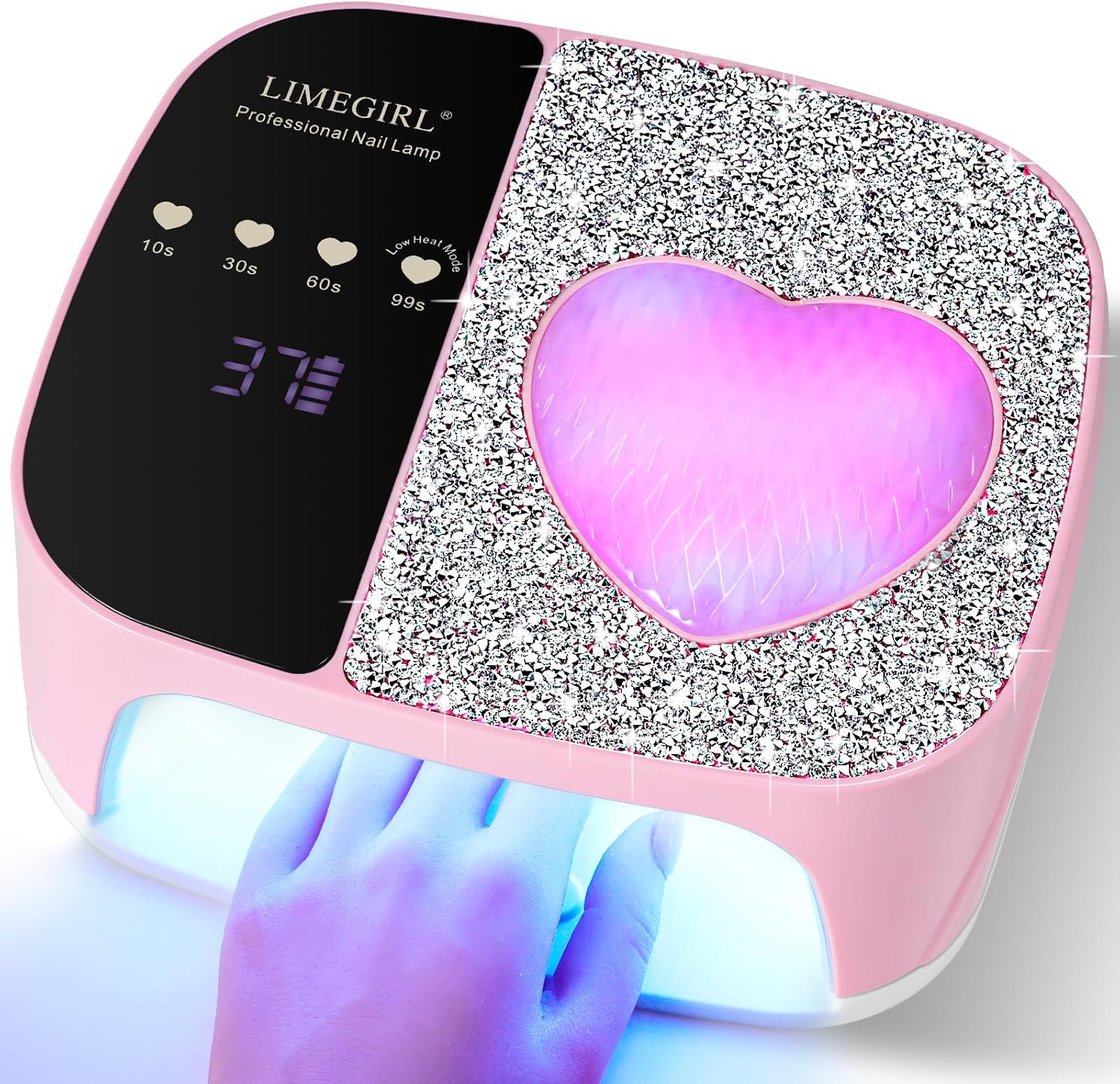 LimeGirl Cordless Nail Dryer: Fast Curing UV LED Lamp for Nails