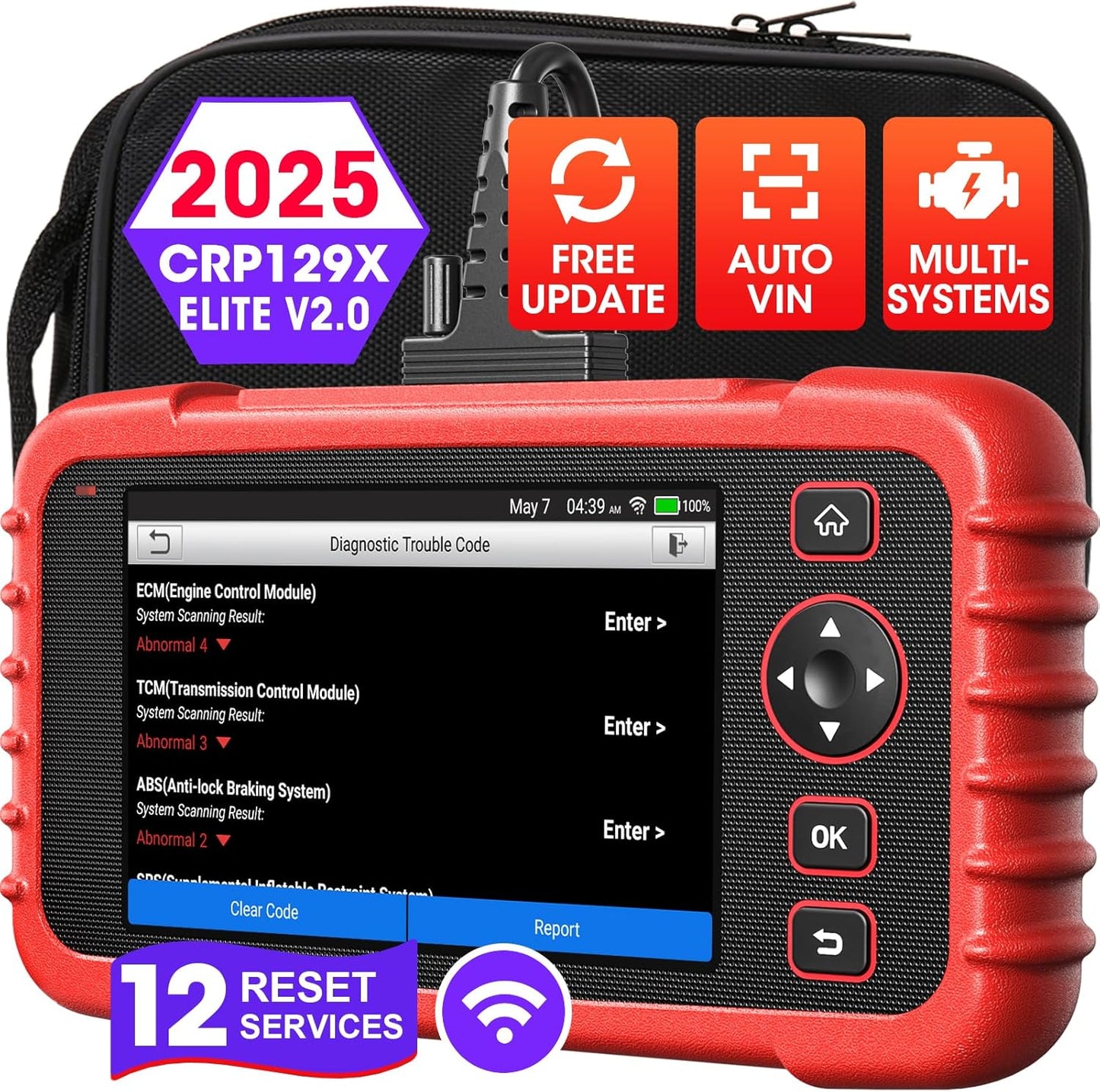 OBD2 Scanner LAUNCH CRP129X V2.0 Elite Tool with 12 Reset Services