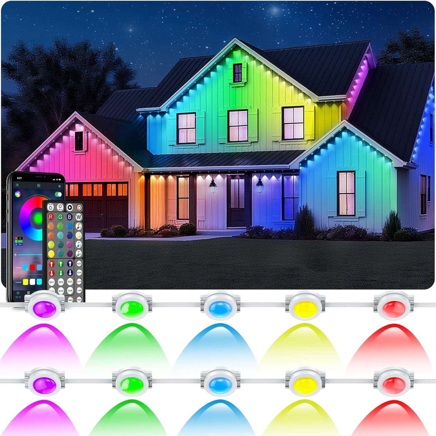 500Ft Outdoor LED Strip Lights Waterproof for Any Occasion