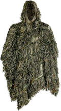 Ghillie Suit Poncho Camouflage - Lightweight Cover for Hunting