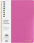 PAPERAGE Undated Daily Planner Notebook (Raspberry) - Flexible Weekly