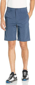 PGA TOUR Men's Flat Front Heather Golf Short with Active Waistband